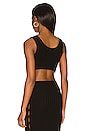 view 3 of 4 Capri Crop Tank in Jet Black