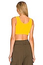 view 3 of 4 The Capri Crop Tank in Yellow