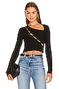 view 1 of 4 The Capri Crop Shirt in Black