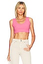 view 1 of 4 Capri Crop Tank in Hot Pink