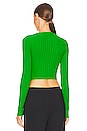 view 3 of 4 The Capri Crop Shirt in Lime