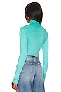 view 3 of 4 Ibiza Turtleneck Top in Turquoise Mix