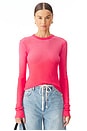 view 1 of 4 Rio Long Sleeve Top in Pink Coral Cast