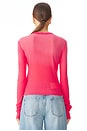 view 3 of 4 Rio Long Sleeve Top in Pink Coral Cast
