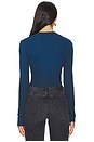 view 3 of 4 Verona Crop U Neck Shirt in Harbor Cast
