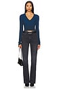 view 4 of 4 Verona Crop U Neck Shirt in Harbor Cast
