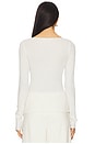 view 3 of 4 Marbella Boat Neck Top in Bone