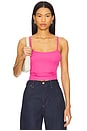 view 1 of 4 Verona Spaghetti Tank Top in Cerise