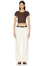 view 4 of 4 The Standard Baby Tee in Vintage Chocolate
