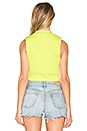 view 3 of 4 The Monaco Crop Tank in Yellow