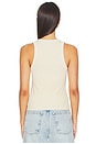 view 3 of 4 The Verona U-neck Tank in Vintage Oatmeal