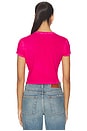view 3 of 4 The Standard Baby Tee in Vintage Royal Fuchsia