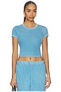 view 1 of 4 The Standard Baby Tee in Vintage Azure Blue