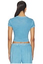 view 3 of 4 The Standard Baby Tee in Vintage Azure Blue