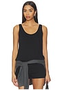 view 1 of 4 The Mykonos Relaxed Tank in Black