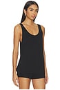 view 2 of 4 The Mykonos Relaxed Tank in Black