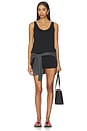 view 4 of 4 The Mykonos Relaxed Tank in Black