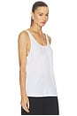 view 2 of 4 The Mykonos Relaxed Tank in White
