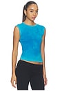 view 2 of 4 The Seoul Muscle Tee in Vintage Topaz
