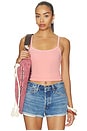 view 1 of 4 The Verona Spaghetti Tank in Vintage Grapefruit