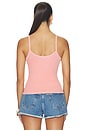 view 3 of 4 The Verona Spaghetti Tank in Vintage Grapefruit