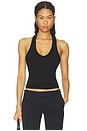 view 1 of 4 The Verona Slim Racerback Tank in Jet Black