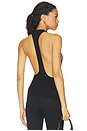 view 3 of 4 The Verona Slim Racerback Tank in Jet Black