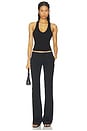 view 4 of 4 The Verona Slim Racerback Tank in Jet Black