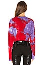 view 3 of 4 Tokyo Crop Shirt in Cherry & Lavender Tie Dye