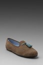 view 1 of 5 Ronald Slipper en Taupe/Teal in Taupe & Teal