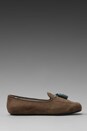 view 2 of 5 Ronald Slipper en Taupe/Teal in Taupe & Teal