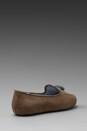 view 4 of 5 Ronald Slipper en Taupe/Teal in Taupe & Teal