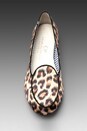 view 3 of 5 Olimpia Satin Flat in Leopard