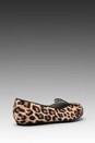 view 4 of 5 Olimpia Satin Flat in Leopard