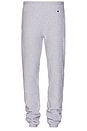 view 1 of 5 USA Reverse Weave Sweat Pant in Oxford Grey Heather