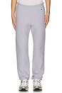 view 4 of 5 USA Reverse Weave Sweat Pant in Oxford Grey Heather