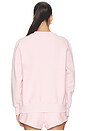 view 3 of 4 JERSEY CUELLO REDONDO REVERSE WEAVE in Rose Shadow