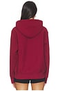 view 3 of 5 Reverse Weave Pullover Hoodie in Pomegranate