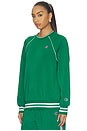 view 2 of 5 Tennis Court Crewneck Sweater in Verdant Green