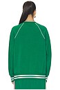 view 3 of 5 Tennis Court Crewneck Sweater in Verdant Green