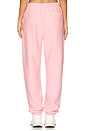view 4 of 6 Essentials Reverse Weave Cinched Bottom Sweatpant in Coral Glow