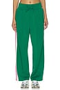 view 2 of 6 Tennis Court Wide Leg Track Pant in Verdant Green
