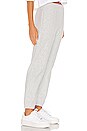 view 3 of 5 Reverse Weave Elastic Cuff Pant in Oxford Gray