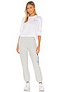 view 5 of 5 Reverse Weave Elastic Cuff Pant in Oxford Gray