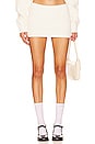 view 1 of 4 X DANIELLE GUIZIO Rib Knit Mini Skirt in Chalk White