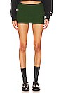 view 1 of 4 X DANIELLE GUIZIO Rib Knit Mini Skirt in Regeneration Green