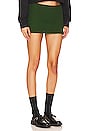 view 2 of 4 X DANIELLE GUIZIO Rib Knit Mini Skirt in Regeneration Green