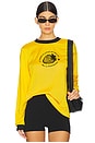 view 1 of 4 X Guizio Warm-up Long Sleeve Tee in Yellow Cab & Black