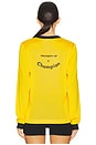 view 3 of 4 X Guizio Warm-up Long Sleeve Tee in Yellow Cab & Black