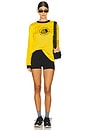 view 4 of 4 X Guizio Warm-up Long Sleeve Tee in Yellow Cab & Black